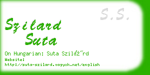 szilard suta business card